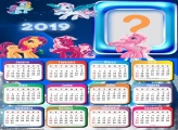 Calendário 2019 Póneis Desenho