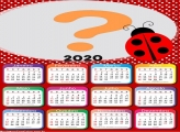 Calendário 2020 Joaninha Tema Aniversário