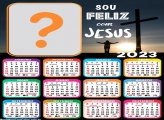 Calendário 2023 Sou Feliz com Jesus para FotoMontagem