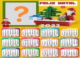 Calendário 2023 Papai Noel Lego FotoMontagem