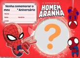 Convite Homem Aranha Cute