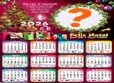 Calendário 2026 Feliz Natal Gospel Juntar Foto Online