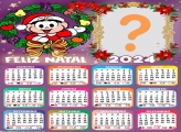 Editar Moldura Grátis Calendário 2024 Feliz Natal Magali