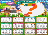 Calendário 2026 Festa Junina Mundo Bita Foto Montagem