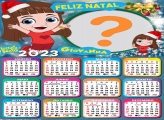 Criar Montagem Calendário 2023 Giovanna Feliz Natal