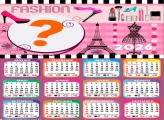 Calendário 2026 Tema Fashion Foto Colagem