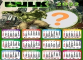 Calendário 2022 do Hulk para Foto Colagem