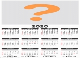Calendário 2020 para Empresas e Comércios