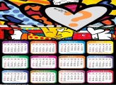 Moldura Calendário 2020 do Romero Britto