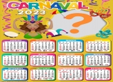 Calendário 2023 Editar Moldura Grátis Carnaval