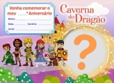 Convite Caverna do Dragão Baby