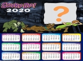 Calendário 2020 do Scooby Doo Moldura