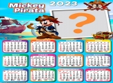 Moldura com Foto Online Calendário 2023 Mickey Pirata