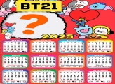 Foto Calendário 2025 BT21 Moldura