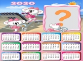Moldura Infantil Calendário 2020 da Lilica