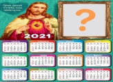 Montagem de Fotos Calendário 2021 Jesus Cristo