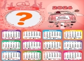 Calendário 2026 Noivado Colar Foto Online