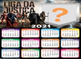 Calendário 2021 Foto Montagem Liga da Justiça