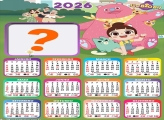 Calendário 2026 Luo Bao Bei Colar Foto Online