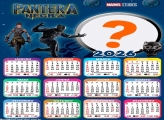 Calendário 2026 Pantera Negra Wakanda Para Sempre Foto Colagem