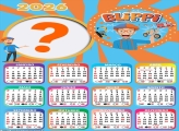 Calendário 2026 Blippi Colar Foto Online
