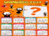 Calendário 2026 Smilinguido Luz e Vida Montagem de Foto