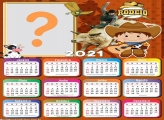 Foto Grátis de Calendário 2021 Rodeio Infantil