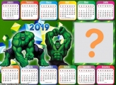 Calendário 2019 Horizontal Hulk