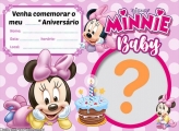 Convite Minnie Baby