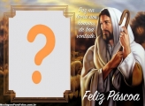 Feliz Páscoa Jesus Cristo Montagem de Foto