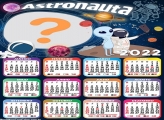 Moldura de Calendário 2022 Astronauta Online