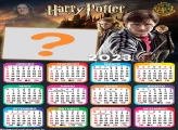Colagem de Foto Grátis Calendário 2023 Harry Potter