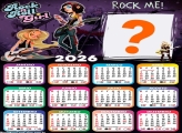Calendário 2026 Rock in Roll Girls Foto Moldura