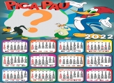 Calendário 2022 Pica Pau Colar Foto e Imprimir