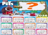 Calendário 2026 Feliz Natal Pets Juntar Foto Online
