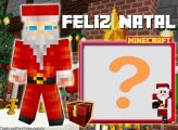 Foto Moldura Grátis Papai Noel Minecraft