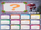 Calendário 2020 Papai Noel na Escada