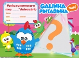 Convite Galinha Pintadinha Mini