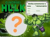 Convite Hulk Baby