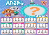 Calendário 2024 Skye e Everest Imprimir Colagem de Foto