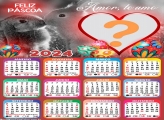 Fazer Calendário 2024 Feliz Páscoa Amor Te Amo