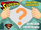 Moldura Super Herói Dia dos Pais