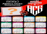 Calendário 2024 Atlético Goianiense com Foto Montagem