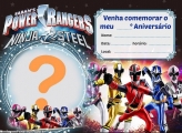 Convite Power Rangers Ninja Steel