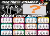 Calendário 2023 Atlético Mineiro Colagem de Foto Grátis