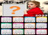 Calendário 2023 Adele Montagem Online