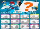 Calendário 2026 The Smurfs para FotoMontagem