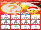 Calendário 2023 Feliz Natal Emoji Noel