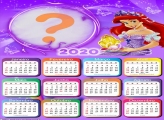 Moldura Calendário 2020 da Princesa Ariel