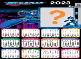 Moldura Fotos com Calendário 2023 Megaman